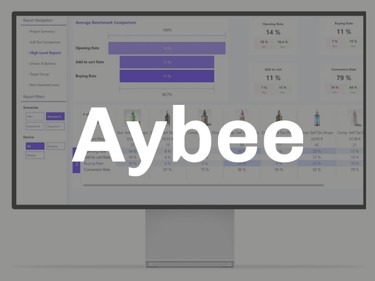 Aybee Logo White