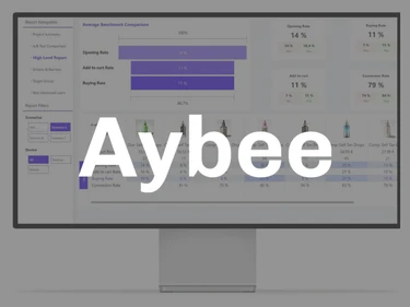 Aybee Logo White